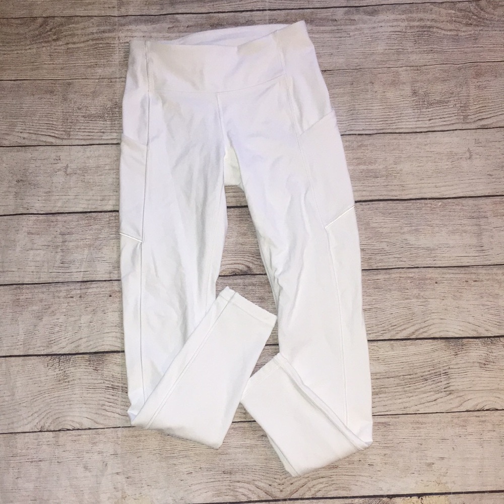 Lululemon White Leggings 28” - Size 4
